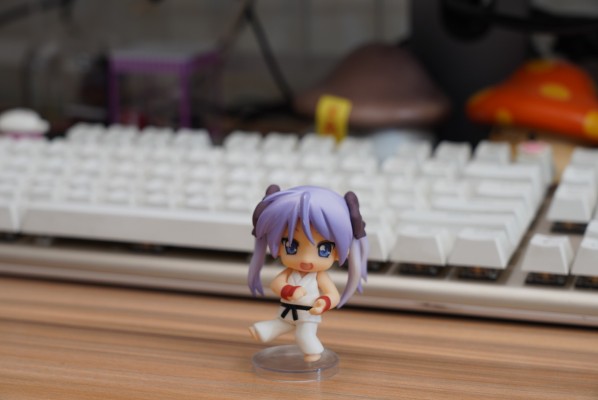 迷你黏土人 幸运星&街霸 IV 柊镜 Lucky Star Street Fighter IV Cosplay 