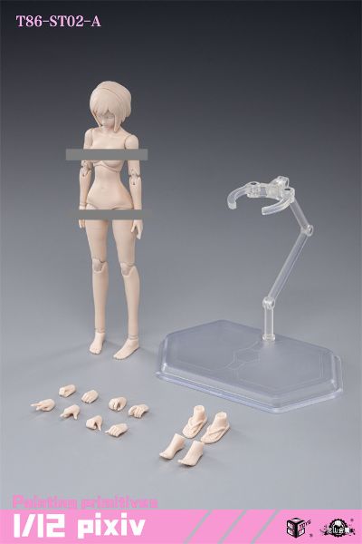 6寸 半包胶女素体