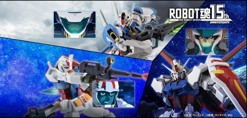 ROBOT魂＜机动战士系列＞机动战士高达SEED GAT-X105+AQM/E-X01 翔翼型强袭高达 剧中版～ROBOT魂15周年纪念款～