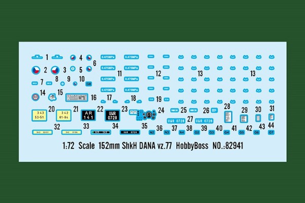 编号:82941 1/72 装甲车辆系列 152mm“达纳”自行榴弹炮