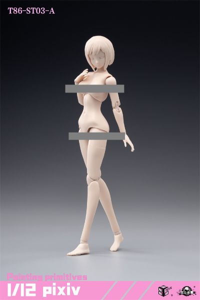 6寸 半包胶女素体