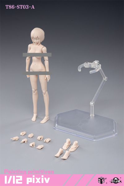 6寸 半包胶女素体