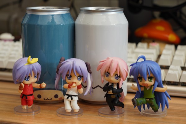 迷你黏土人 幸运星&街霸 IV 高良美幸 Lucky Star Street Fighter IV Cosplay