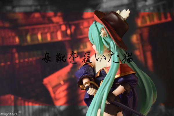 童话仙境 初音未来  穿靴子的猫