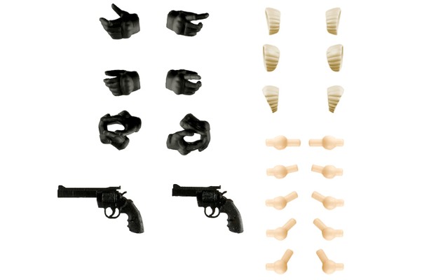 小军械库 LAOP13 创彩少女庭园用 战术手套2 左轮手枪套装（黑色）