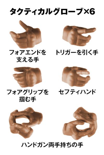 小军械库 LAOP14 创彩少女庭园用 战术手套2 手枪套装（沙色）