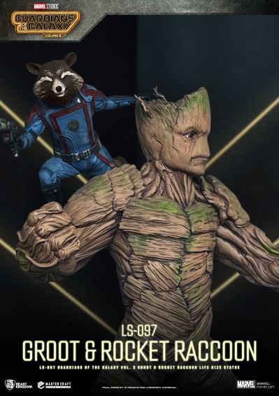 银河护卫队3 格鲁特与火箭浣熊 等身像