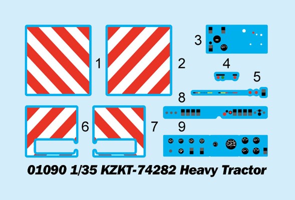 编号:01090 1/35 装甲车辆系列 KZKT-74282重型拖车