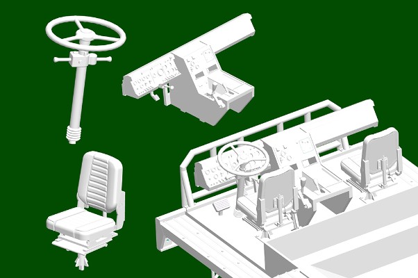 编号:01090 1/35 装甲车辆系列 KZKT-74282重型拖车