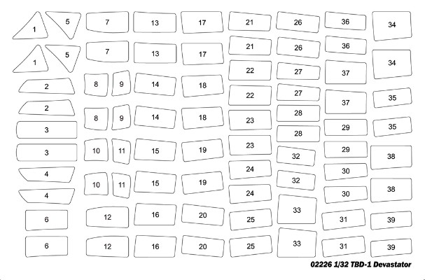 编号：02226 1/32 军用飞机系列 美国TBD-1“蹂躏者”鱼雷攻击机