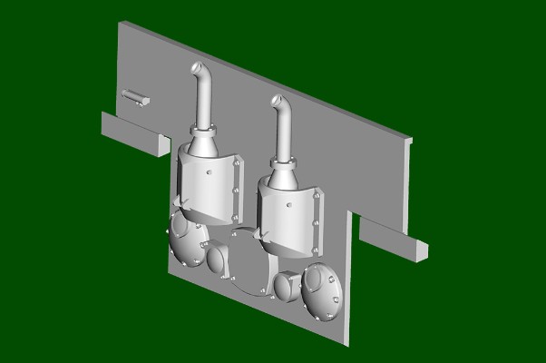 编号:09586 1/35 装甲车辆系列 E-100防空坦克(搭载“莱茵女儿”I火箭)