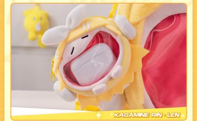 镜音铃连 可爱体UWA系列 多功能毛绒耳机包