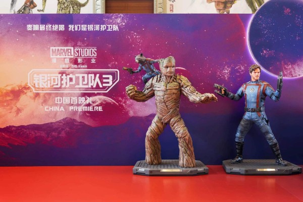 银河护卫队3 格鲁特与火箭浣熊 等身像