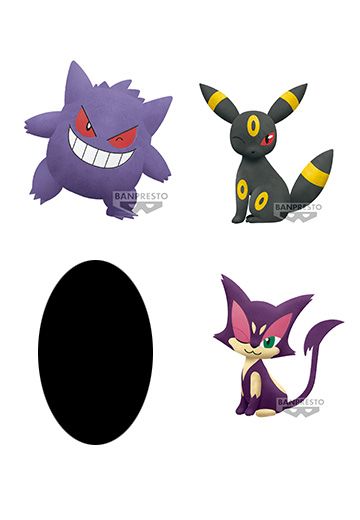 宝可梦 大毛绒玩偶 耿鬼 ·月亮伊布·诅咒娃娃·扒手猫