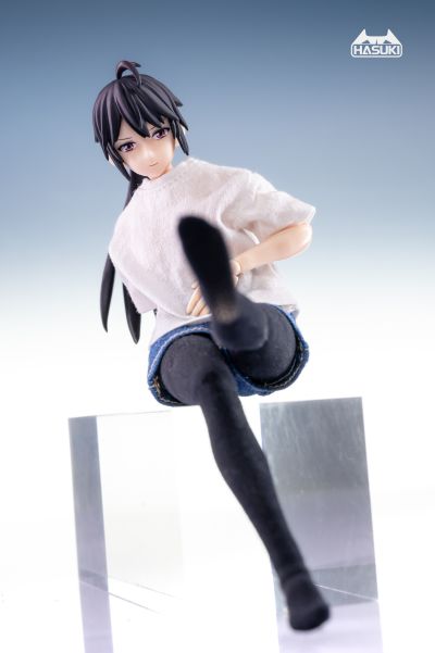 CS008 T恤牛仔短裤套装 机娘服装包