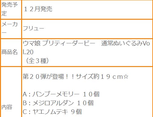 赛马娘 闪耀！优俊少女  标准毛绒玩偶20