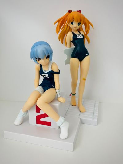 EVA Extra学校泳装フィギュア feat.ぽよよん・ろっく 绫波丽＆明日香 2种套件 