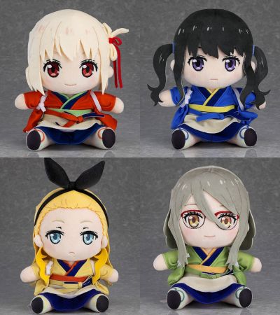 莉可丽丝 毛绒玩偶 锦木千束 /井上泷奈 /胡桃 /瑞希 （莉可莉可咖啡厅服装）/真岛