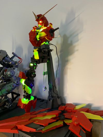 PG 机动战士高达UC RX-0独角兽高达+武装战甲DE 中国红Ver.