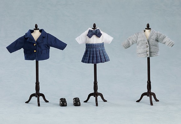 粘土娃 服装套组 制服外套:女孩（藏青色/粉红色）