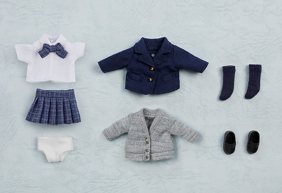 粘土娃 服装套组 制服外套:女孩（藏青色/粉红色）