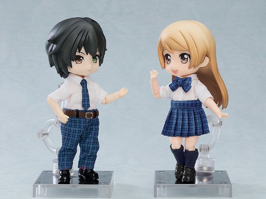 粘土娃 服装套组 制服外套:男孩（藏青色/粉红色）