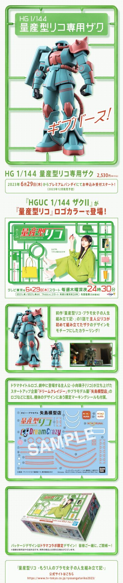 HG 量产型璃子专用扎古