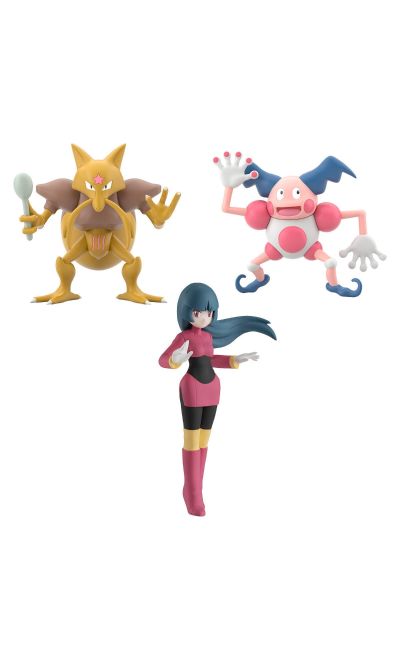 宝可梦比例世界 关都地区 娜姿+勇基拉+魔墙人偶