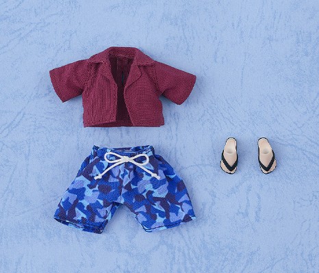 粘土娃 服装套组 泳装 男孩（热带风/迷彩风）