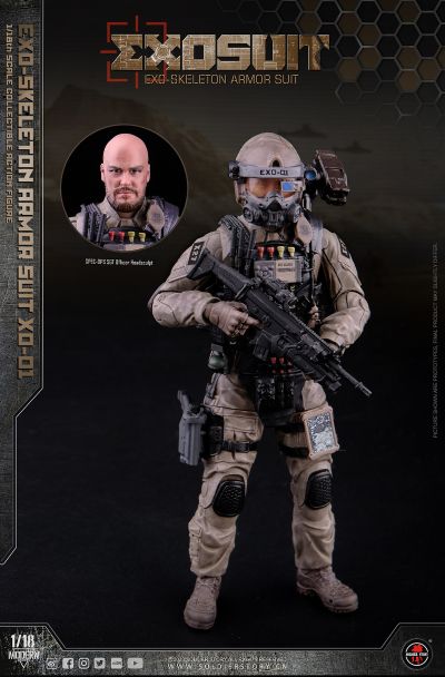 SSE001 EXO 外骨骼装甲服XO-01 可动收藏人偶