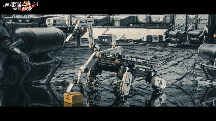 流浪地球2 多功能全地形运输机械狗 笨笨模型