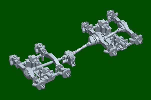 编号:07196 1/72 装甲车辆系列 德国SLT -56象式拖车牵引56t半挂车