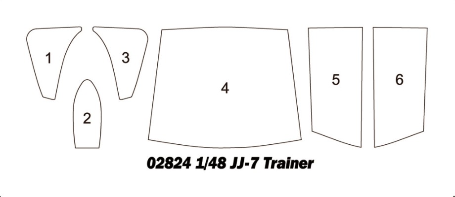 编号:02824 1/48 军用飞机系列 中国歼教-7教练机