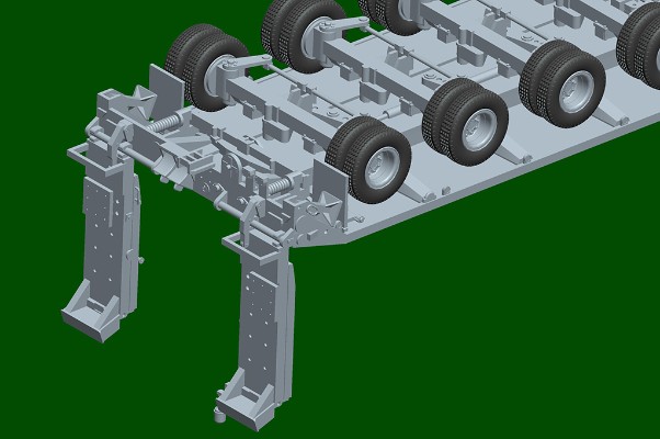 编号:07196 1/72 装甲车辆系列 德国SLT -56象式拖车牵引56t半挂车
