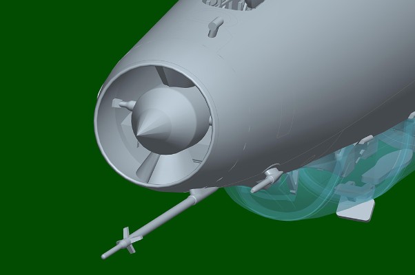编号:02824 1/48 军用飞机系列 中国歼教-7教练机