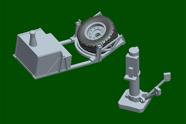 编号:07196 1/72 装甲车辆系列 德国SLT -56象式拖车牵引56t半挂车