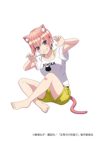 Desktop Cute 五等分的新娘∬  中野一花 ~新绘制猫咪居家服~