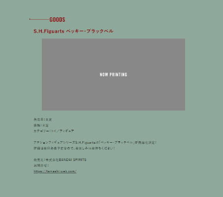 S.H.Figuarts  贝姬·布莱克贝尔