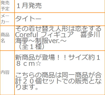 Coreful 更衣人偶坠入爱河 喜多川海梦~校服~