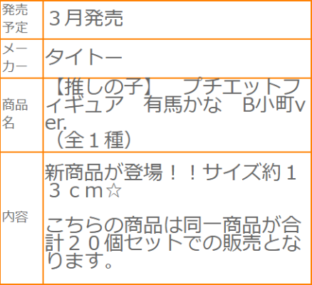 PUCHIEETE 我推的孩子 有马加奈 B小町