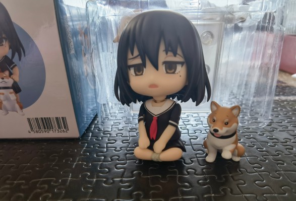 粘土人#2061  世界末日柴犬为伴 主人+小春