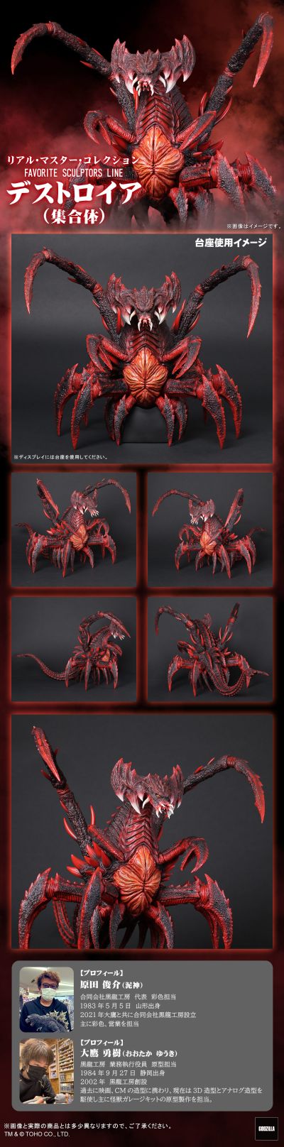 真的杰作×著名造型师系列  哥斯拉大战戴斯特洛伊亚 戴斯特洛伊亚（集合体）
