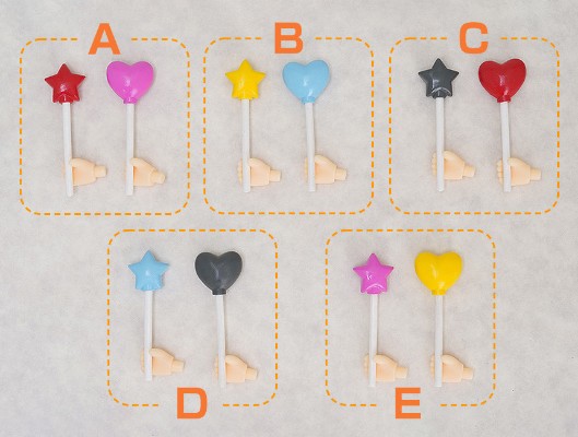 粘土人预购活动 第四弹 「专用手掌+星星 与 心型气球」