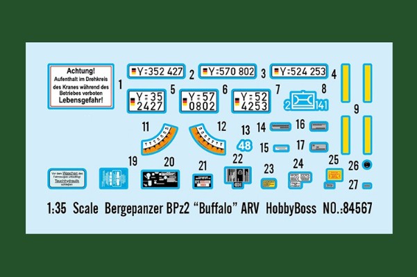 编号:84567 1/35 装甲车辆系列 现代德BPz2“水牛”装甲救援车
