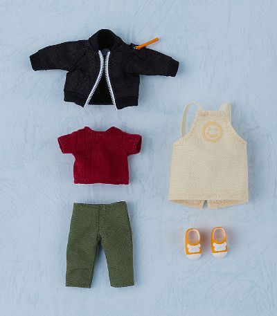 粘土娃 特别服装套组 外套 与 围裙穿搭（黑色/卡其绿/米色）