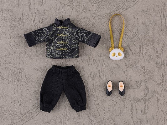 粘土娃 服装套组 短版裤装旗袍（熊猫/龙）