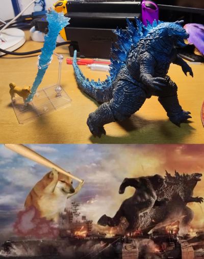 极致超值系列 哥斯拉大战金刚 热能射线哥斯拉