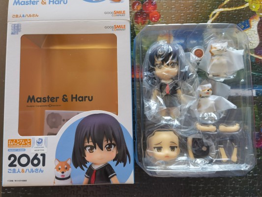 粘土人#2061  世界末日柴犬为伴 主人+小春