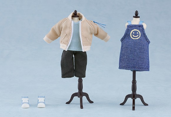 粘土娃 特别服装套组 外套 与 围裙穿搭（黑色/卡其绿/米色）