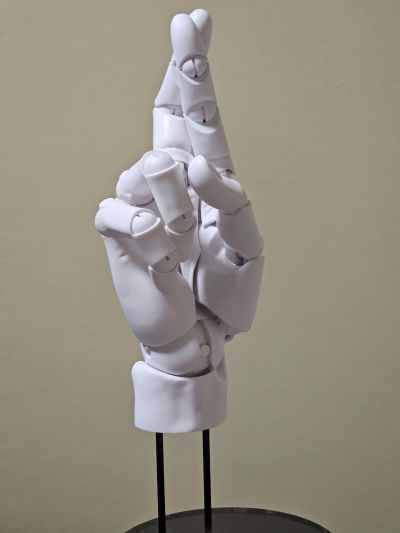 艺术参考工具 手部模型/右手 -灰色-